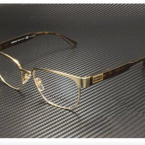 VERSACE Gold Square Men's Eyeglasses 54 mm